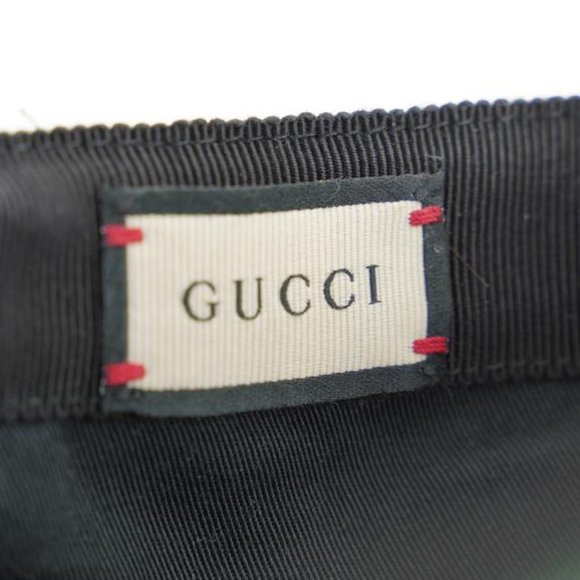Gucci Size L Black Monogram GG Sherry Web Baseball main image 7